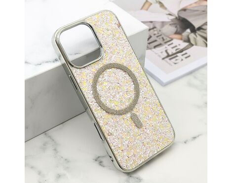 Futrole GLAM GLOW MagSafe - iPhone 16 Pro Max (6.9) siva (MS).