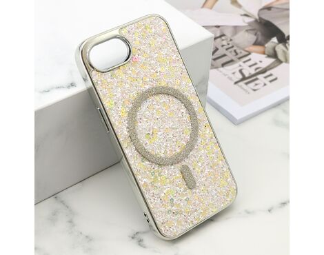 Futrole GLAM GLOW MagSafe - iPhone 16e siva (MS).