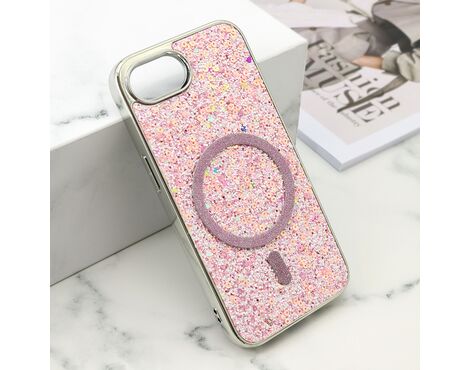 Futrole GLAM GLOW MagSafe - iPhone 16e roze (MS).