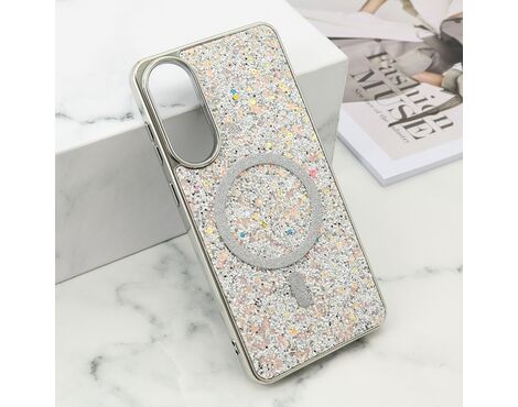 Futrole GLAM GLOW MagSafe - Samsung S937 Galaxy S25 Edge 5G siva (MS).