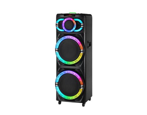 Zvucnik bluetooth NDR-2270 100W 2*12 inca sa dva mikrofona crni (MS).