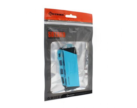 Adapter Type C na HDMI 2xUSB 3.0 PD (Type C) SOTAKO ST-C0402 plavi.
