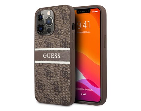 Futrola Guess Stripe - iPhone 13 Pro braon (GUHCP13L4GDBR).