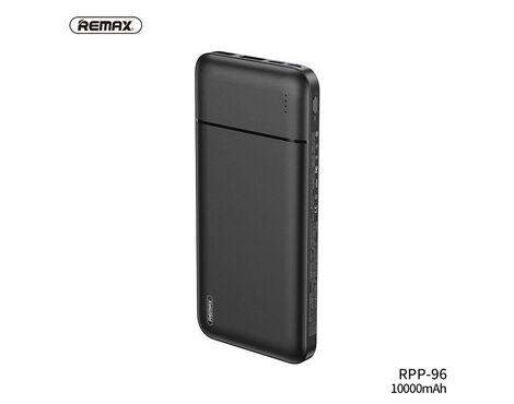 Univerzalna Back Up Baterija prenosiva baterija REMAX Lango RPP-96 2USB 10000mAh crna.