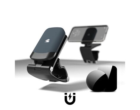 Univerzalni auto drzac magnetic sivi.