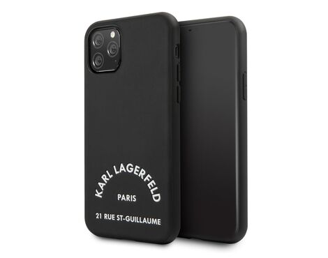 Futrola Karl Lagerfeld PU Leather ST Guillame - iPhone 11 Pro Max 6.5 crna (KLHCN65NYBK).