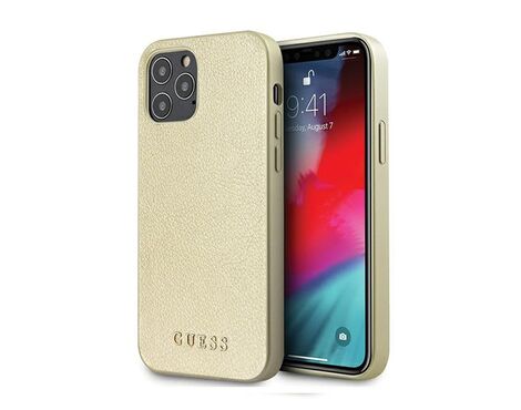 Futrola Guess Hc PC/TPU Iridescent - iPhone 12/12 Pro zlatna (GUHCP12MIGLGO).