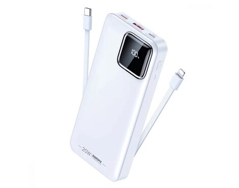 Univerzalna Back Up Baterija prenosiva baterija REMAX Suji Series RPP-513 20W+22.5W PD+QC 20000mAh bela.
