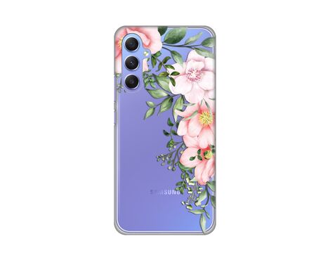 Silikonska futrola PRINT Skin - Samsung Galaxy A34 5G 5G Gentle Rose Pattern.