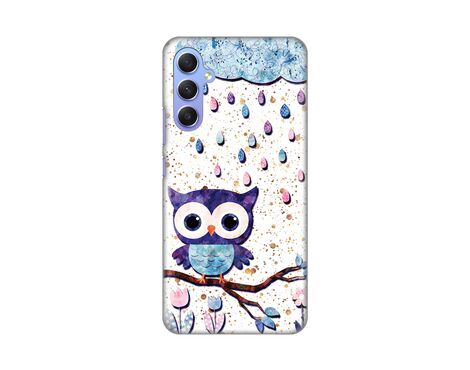 Silikonska futrola PRINT Skin - Samsung Galaxy A34 5G 5G Owl.