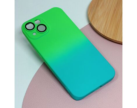 Futrola Rainbow Spring - iPhone 14 zeleno svetlo plava.
