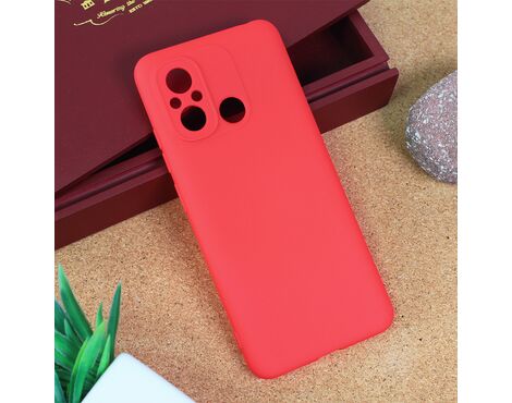 Silikonska futrola Teracell Giulietta - Xiaomi Redmi 12C mat crvena.