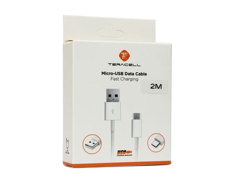 Teracell USB data kabl - PS4 konzolu beli 2m.