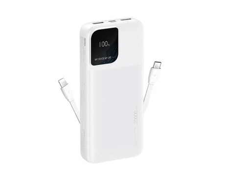 Univerzalna Back Up Baterija prenosiva baterija REMAX Rellaen series RPP-658 2.4A 20000mAh bela.