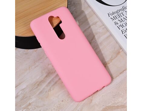 Silikonska futrola Teracell Giulietta - Xiaomi Redmi Note 8 Pro mat roze.