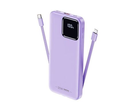 Univerzalna Back Up Baterija prenosiva baterija REMAX Suji Series RPP-500 20W+22.5W PD+QC 10000mAh ljubicasta.