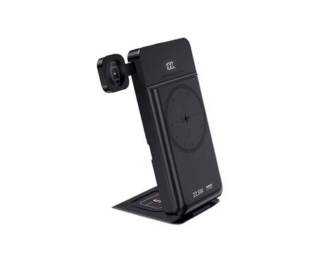 Univerzalna Back Up Baterija prenosiva baterija REMAX RPP-D3 20W+22.5W Fast Charging 10000mAh Magnetic 5u1 crni.