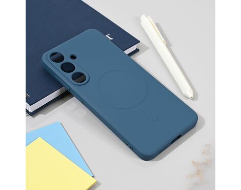 Silikonska futrola Teracell Giulietta Magsafe - Samsung S936 Galaxy S25 Plus plava.