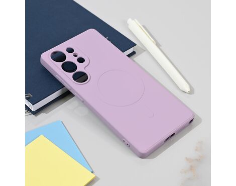 Silikonska futrola Teracell Giulietta Magsafe - Samsung S938 Galaxy S25 Ultra ljubicasta.