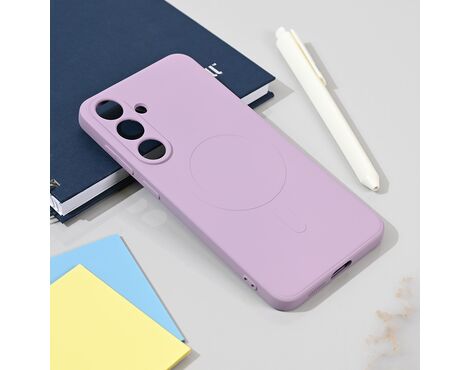 Silikonska futrola Teracell Giulietta Magsafe - Samsung S936 Galaxy S25 Plus ljubicasta.