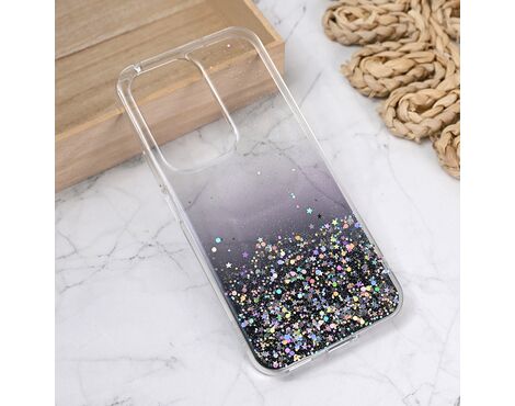 Silikonska futrola Glitter - Huawei Honor 200 Lite crna.