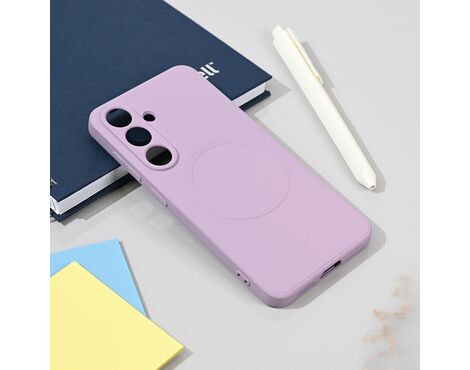 Silikonska futrola Teracell Giulietta Magsafe - Samsung S931 Galaxy S25 ljubicasta.