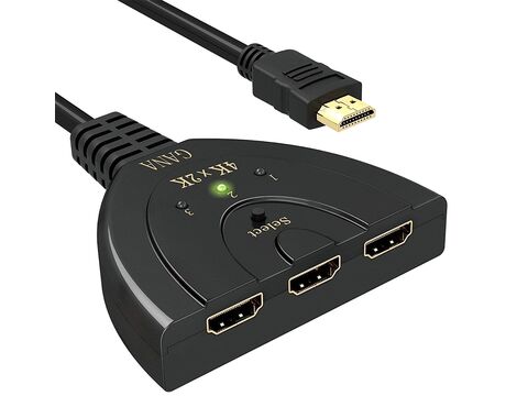 Adapter razdelnik (splitter) 3u1 HDMI (4Kx2K) (MS).