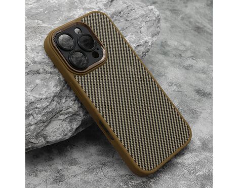 Futrola CARBON MagSafe - iPhone 16 Pro (6.3) zlatna (small camera) (MS).