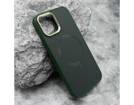 Futrola CARBON MagSafe - iPhone 12/12 Pro (6.1) zelena (big camera) (MS).