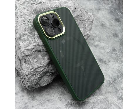 Futrola CARBON MagSafe - iPhone 15 Pro Max (6.7) zelena (small camera) (MS).