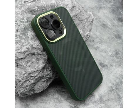 Futrola CARBON MagSafe - iPhone 15 Pro (6.1) zelena (small camera) (MS).