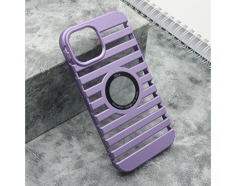 Futrola LINES LOGO CUT - iPhone 15 ljubicasta (MS).