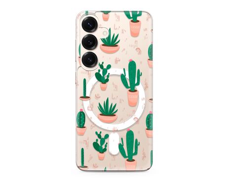 Futrola silikonska print MagSafe - Samsung S931 Galaxy S25 5G cactus (MS).