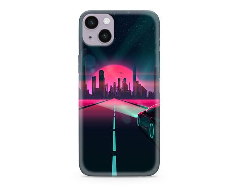 Silikonska futrola ultra tanka (skin) PRINT CLEAR NEON WAVE - iPhone 14 Plus (6.7) NW01 (MS).