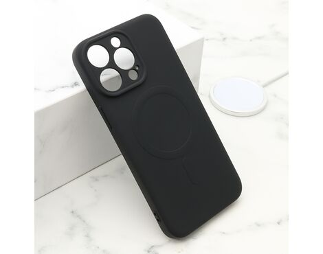 Futrola VELVET TOUCH MagSafe - iPhone 15 Pro Max (6.7) crna (MS).
