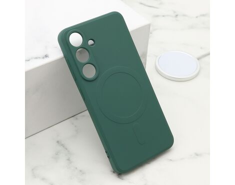 Futrola VELVET TOUCH MagSafe - Samsung S931 Galaxy S25 5G tamno zelena (MS).