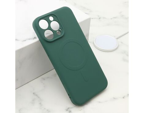 Futrola VELVET TOUCH MagSafe - iPhone 15 Pro Max (6.7) tamno zelena (MS).
