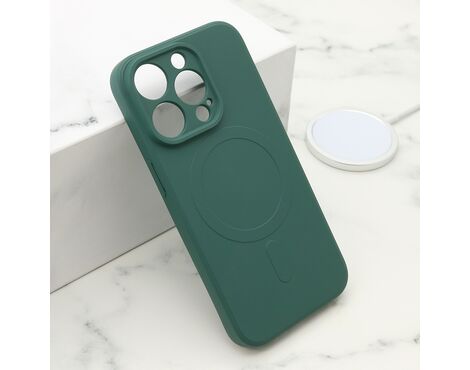 Futrola VELVET TOUCH MagSafe - iPhone 15 Pro (6.1) tamno zelena (MS).