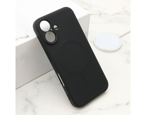 Futrola VELVET TOUCH MagSafe - iPhone 16 (6.1) crna (MS).