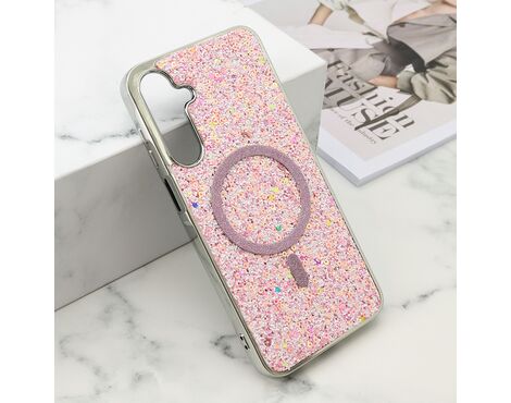 Futrole GLAM GLOW MagSafe - Samsung A166 Galaxy A16 5G roze (MS).