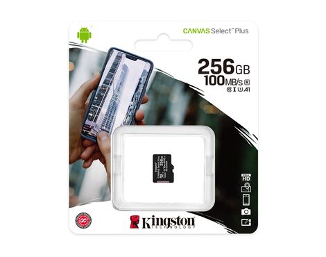 Memorijska kartica Kingston Select Plus Micro SD 256GB Class 10 UHS U1 100MB/s (MS).
