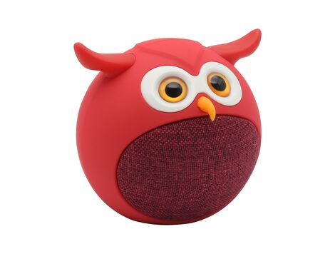 Zvucnik bluetooth TWS Sova crveni (MS).