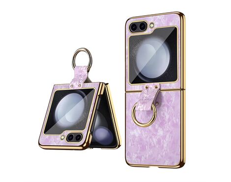 Futrola Luxurious Shell Pattern - Samsung F741B/F761B Galaxy Z Flip 6/7 SE 5G roze.
