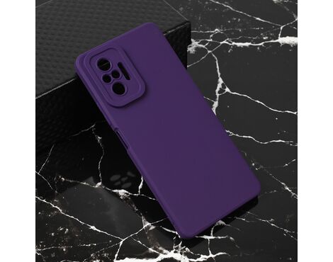 Silikonska futrola Teracell Giulietta - Xiaomi Redmi Note 10 Pro/Redmi Note 10 Pro Max mat tamno ljubicasta.