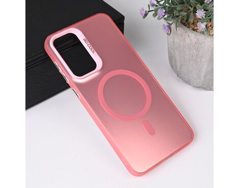 Futrola Magsafe providna - Samsung A566 Galaxy A56 5G roze.