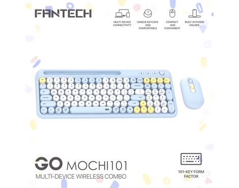 Combo mis tastatura wireless Fantech WK-899 GO mochi101 plava.