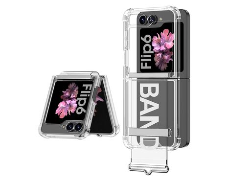 Futrola providna STRAP - Samsung F741B/F761B Galaxy Z Flip 6 5G/Z Flip 7 FE 5G bela (GKK case) (MS).