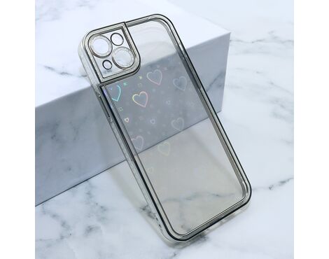 Futrola Heart IMD - iPhone 14 Plus (6.7) srebrna (MS).