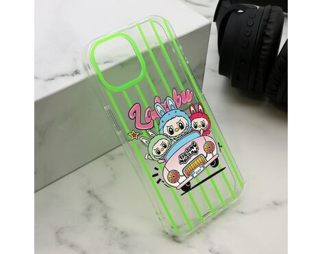 Futrola print PARTY - iPhone 15 zelena LBB004 (MS).