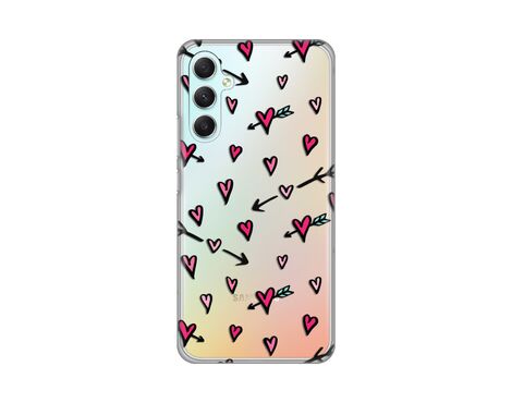 Silikonska futrola PRINT Skin - Samsung Galaxy A34 5G 5G Heart Pattern.